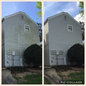 Using soft wash cleaning or pressure washing if necessary, using all proper procedures. Our custom cleaning detergents are mixed on site to suit your needs best for best House Washing cleaning.