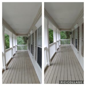 Have your porch and patio cleaned today! At Wilson Exterior Professional Cleaning Services we will remove all of the dirt and stains from your porch or patio, swings, railings, tables, and any other surfaces you need to be cleaned.