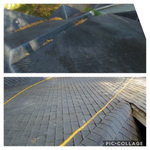 Wilson Exterior Cleaning specializes in a soft wash - low pressure cleaning process that uses a solution to wash away all of the mold, mildew, and dirt from the roof without causing any damage to the roof or granules!