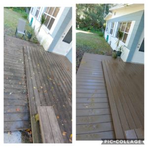 Pressure washing any wood surface is a delicate task and should not be done without a trained professional. At Wilson Exterior Cleaning we are experts in cleaning wood decks and fences without any splintering or damage.