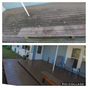 Pressure washing any wood surface is a delicate task and should not be done without a trained professional. At Wilson Exterior Cleaning we are experts in cleaning wood decks and fences without any splintering or damage.