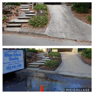 At Wilson Exterior Cleaning we can get even the toughest of stains out of your driveway or concrete! We provide our services for Home Owners and Residential Property Managers. Call us for all of your Driveway and Sidewalk Cleaning, Garage Floor, Pool Deck & Surrounding walkways, Patios, Courtyards, Porches, Stairs and more.