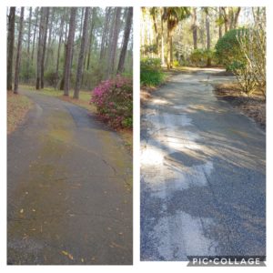 At Wilson Exterior Cleaning we can get even the toughest of stains out of your driveway or concrete!