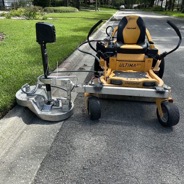 Specialized concrete curb cleaning - fast & efficient